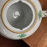 Gorgeous Herend Hungary Apponyi Chinese Bouquet Green Complete Dinner, Brea