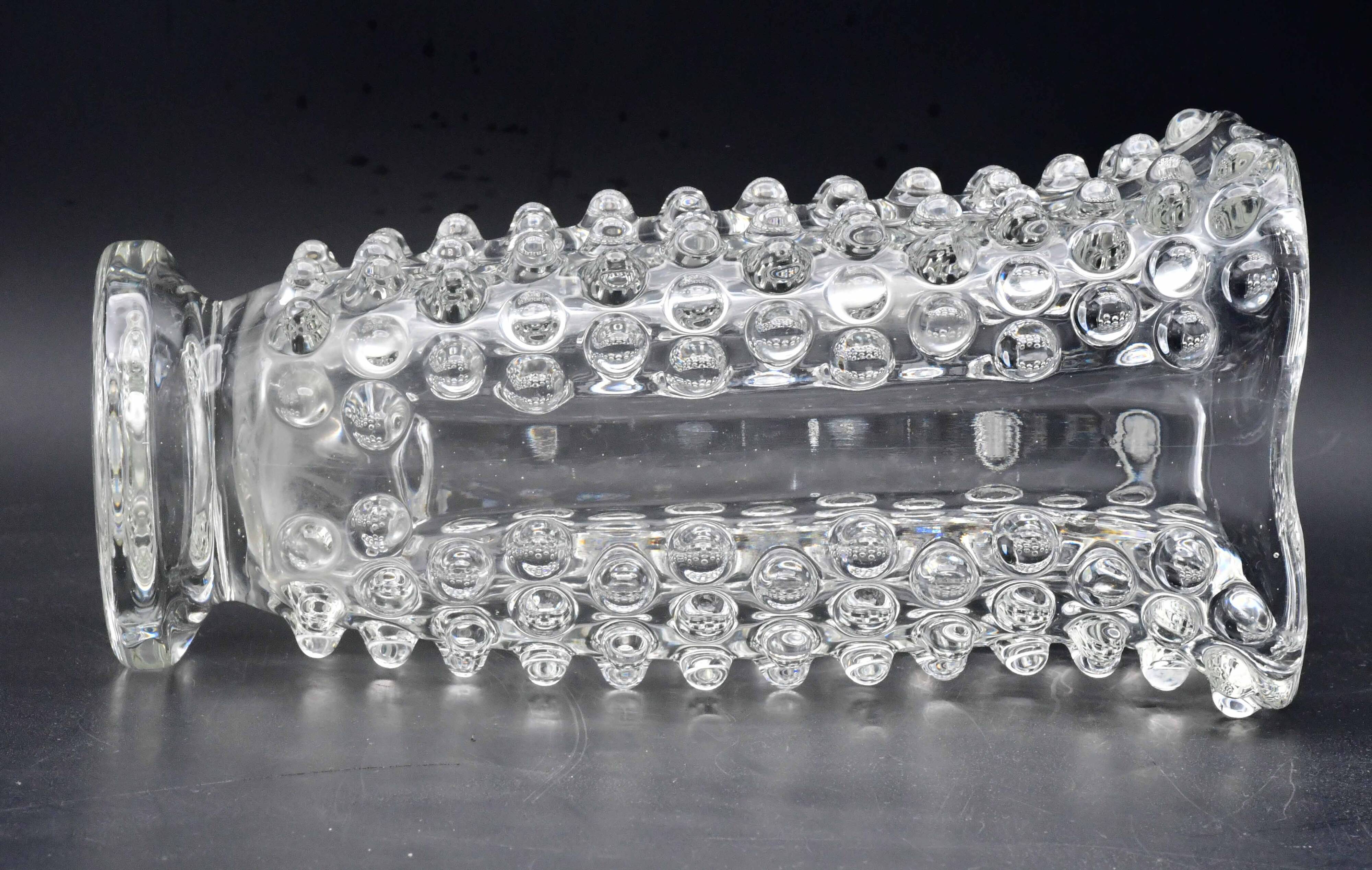 Bugnato Murano glass Italian rostrato vase by Barovier & Toso, 1960s