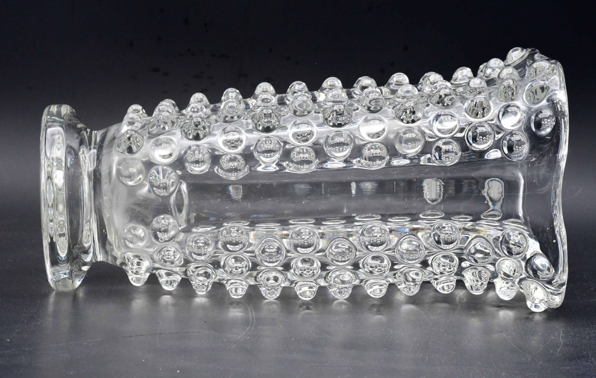 Bugnato Murano glass Italian rostrato vase by Barovier & Toso, 1960s