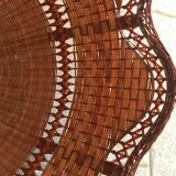 Vintage rattan pendant lamp 38cm