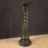 Italian twisted marble column from the 20th century