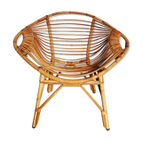 Rattan lemon chair 1960