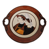 Plat HB Quimper "Couple breton"