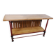 Iron and wood table, professional furniture