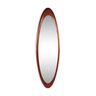 Midcentury Teak Mirror by Franco Campo & Carlo Graffi for Home, Italy 1960s