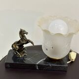 Art Deco style Horse marble lamp