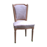 Chaise de style Louis XVI à écoinçon ou chapeau de gendarme