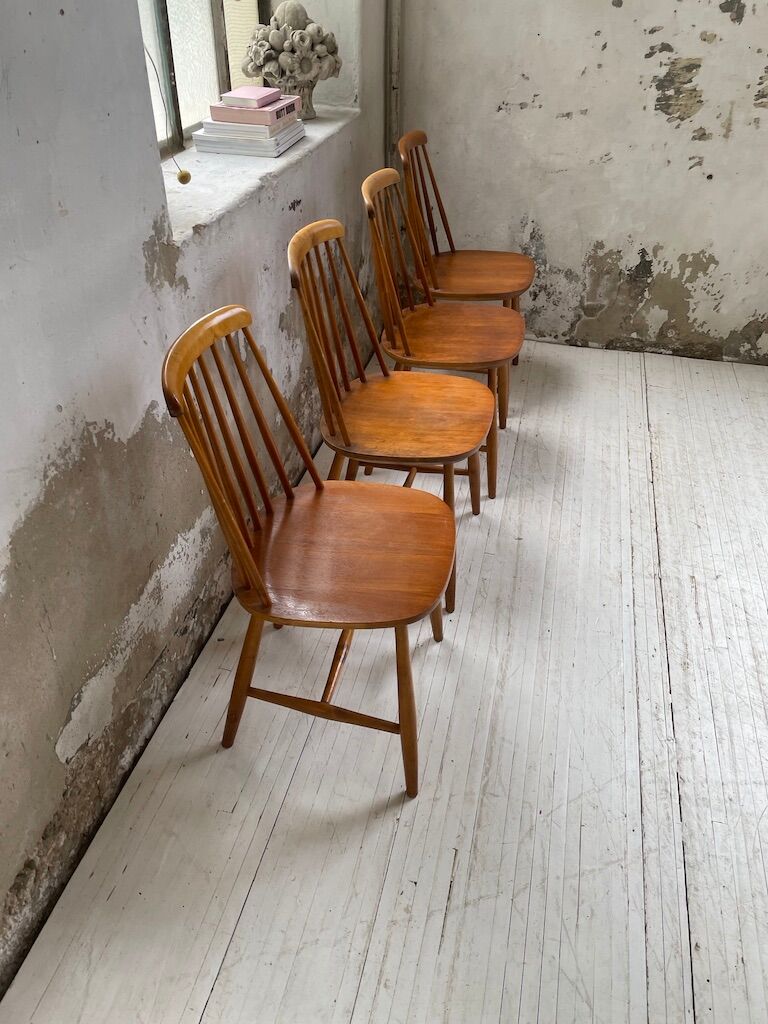 4 Scandinavian chairs Sweden Stolfabrik