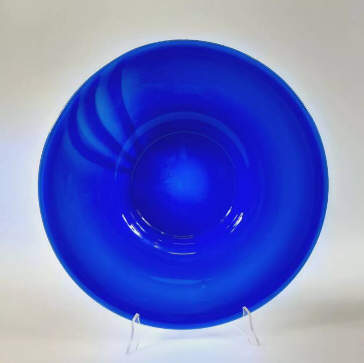 Pair of amphora vase and flat vase, vintage Murano glass.