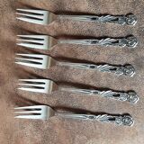 Set of 5 original metal forks
