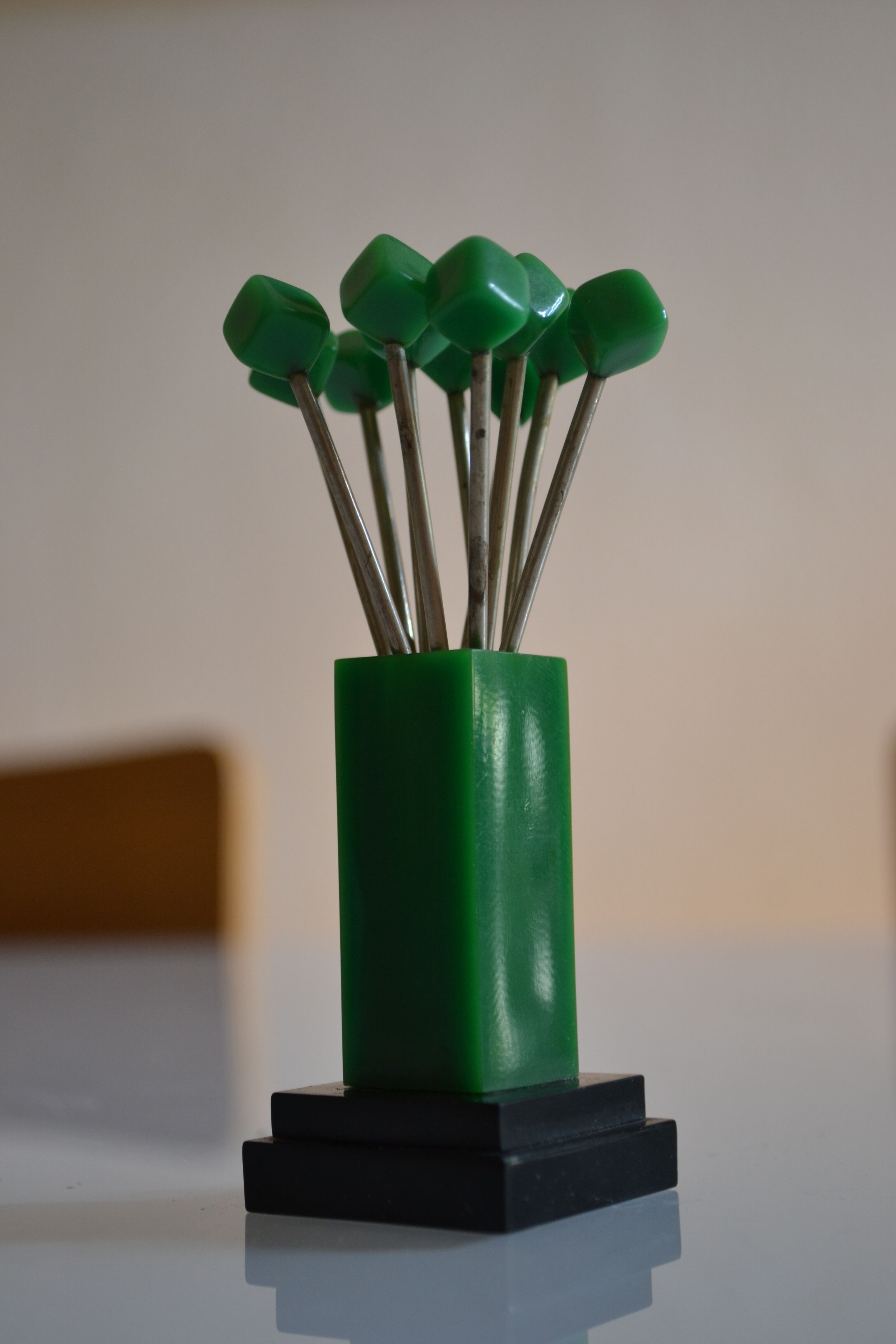 Set of 11 spades a aperitif epoque art deco in bakelite