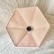 Suspension en cannage vintage - corde rose