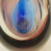 Jean-Claude Novaro Biot glass bottle vase (1943-2014)