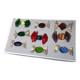 9 Murano glass candies