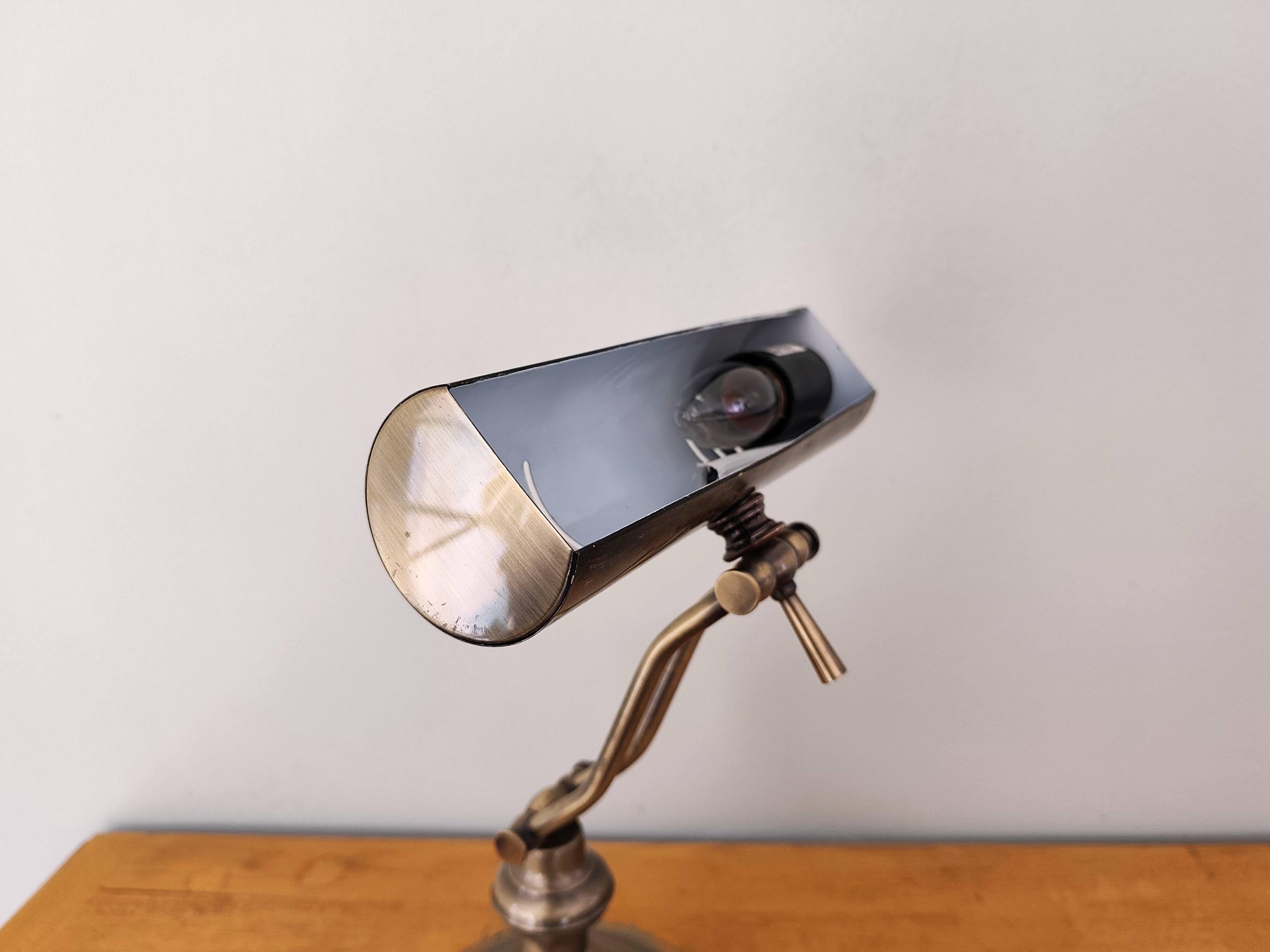 Lampe de bureau ancienne lumijura style banquier