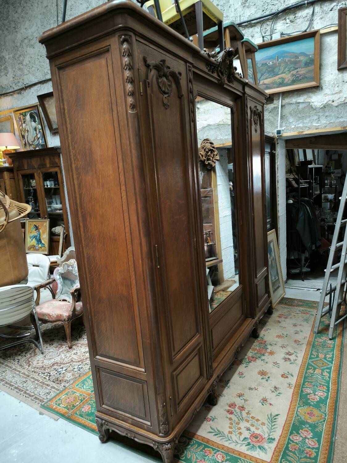 Armoire 3 portes style Régence 1910-1920