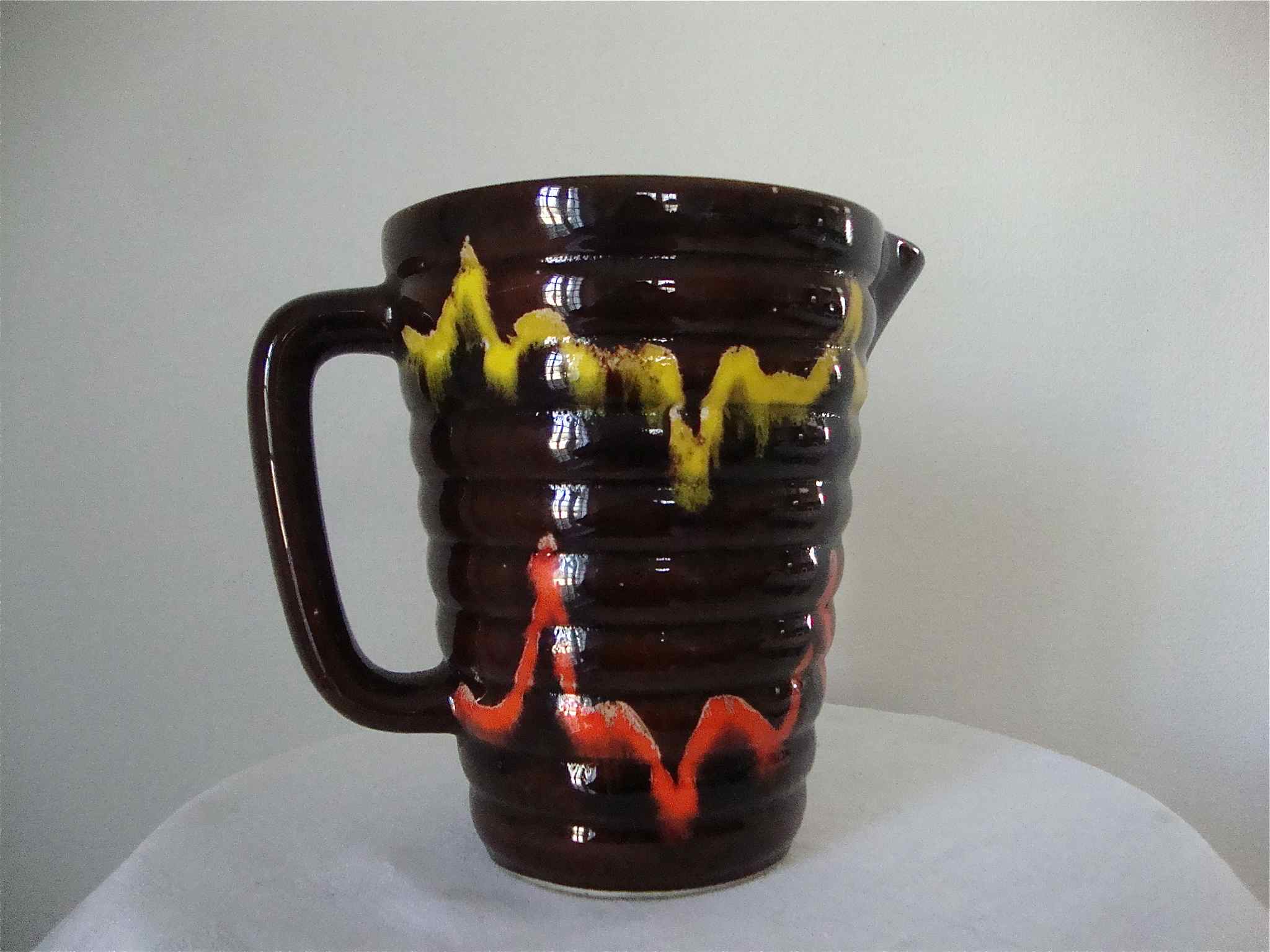 Vintage ceramic pitcher from Poët-Laval