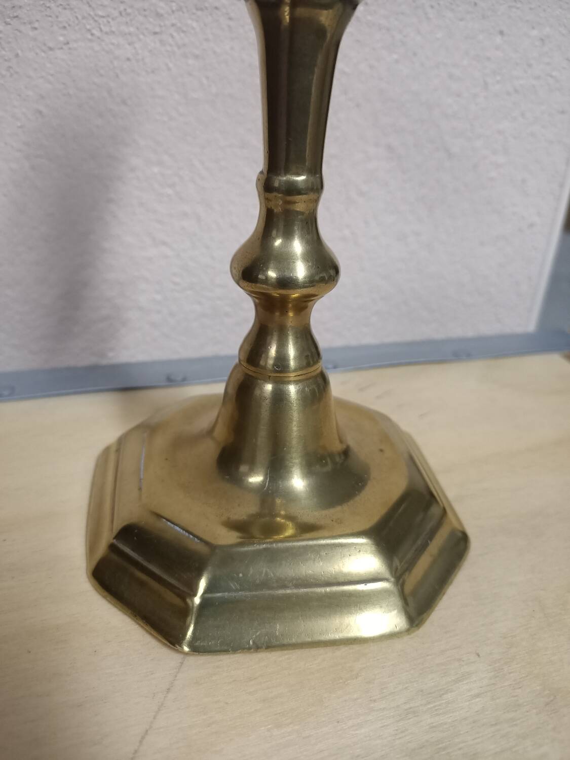 Gilded bronze candle holder