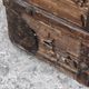 Chest or travel trunk in wood and wrought iron, 18th century