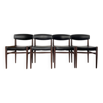 Set of 4 Scandinavian teak chairs