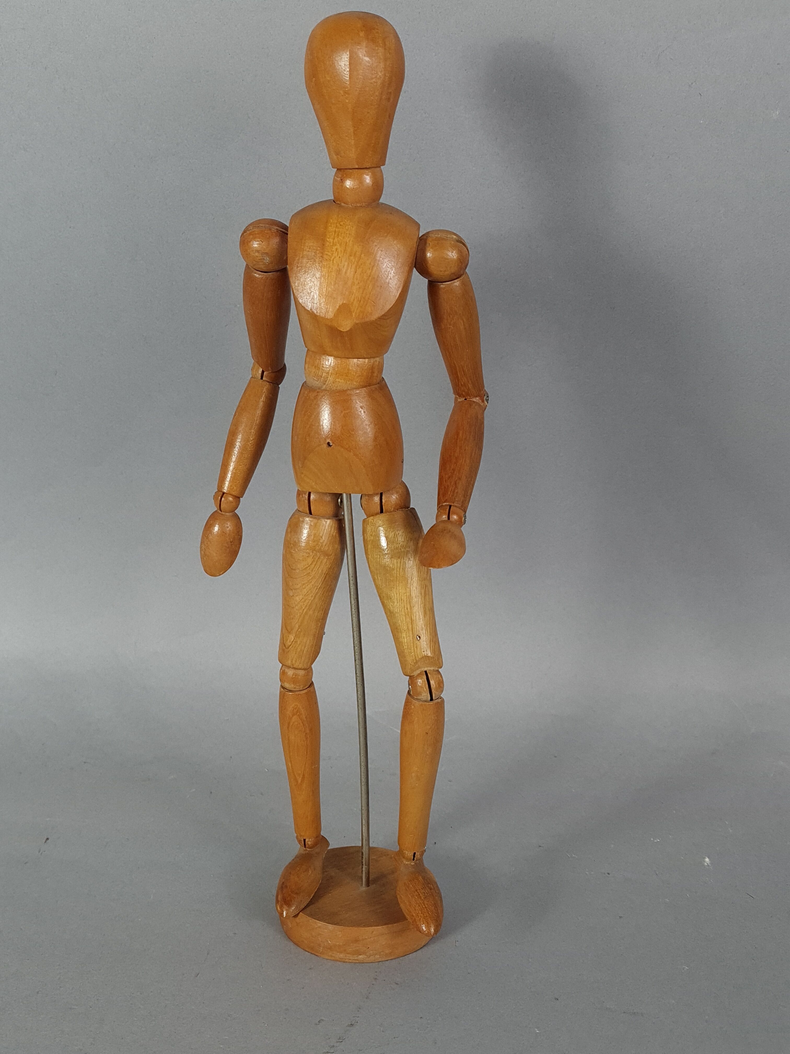 Articulated mannequin varnished wood for artist 33 cm SL