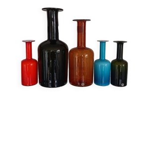 Ensemble de 5 gulvase - danemark