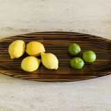 Grand plat en céramique vintage par Sarreguemines, circa 1970's