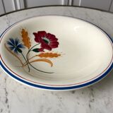 Hollow dish earthenware of Onnaing model Messidor years 30-40