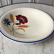 Hollow dish earthenware of Onnaing model Messidor years 30-40