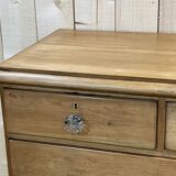 English chest of drawers in nineteenth century fir with its glass buttons