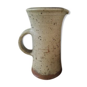 Vintage speckled sandstone pitcher