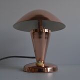 Bauhaus copper table lamp, Czechoslovakia, 1930s.