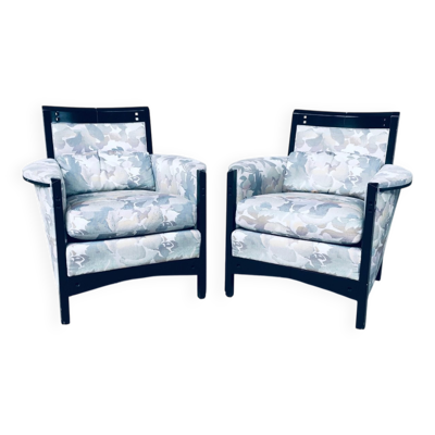 Set of Galaxy Peggy Low Armchairs Set by Umberto Asnago for Giorgetti, Italy, 1990s