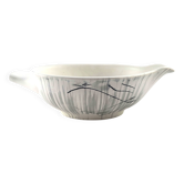 Niderviller gray sauceboat, kitten model