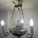 Antique bronze chandelier, Empire style, late 19th century.