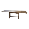 Table de ferme chêne avec allonges 237 cm