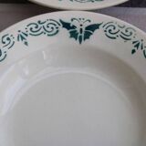 set of 8 ceramic plates "butterflies"