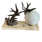 Art Deco swallow lamp