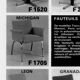 Fauteuil modèle Michigan par Meurop 1960s