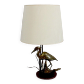 Brass table lamp, "the heron" – 1970