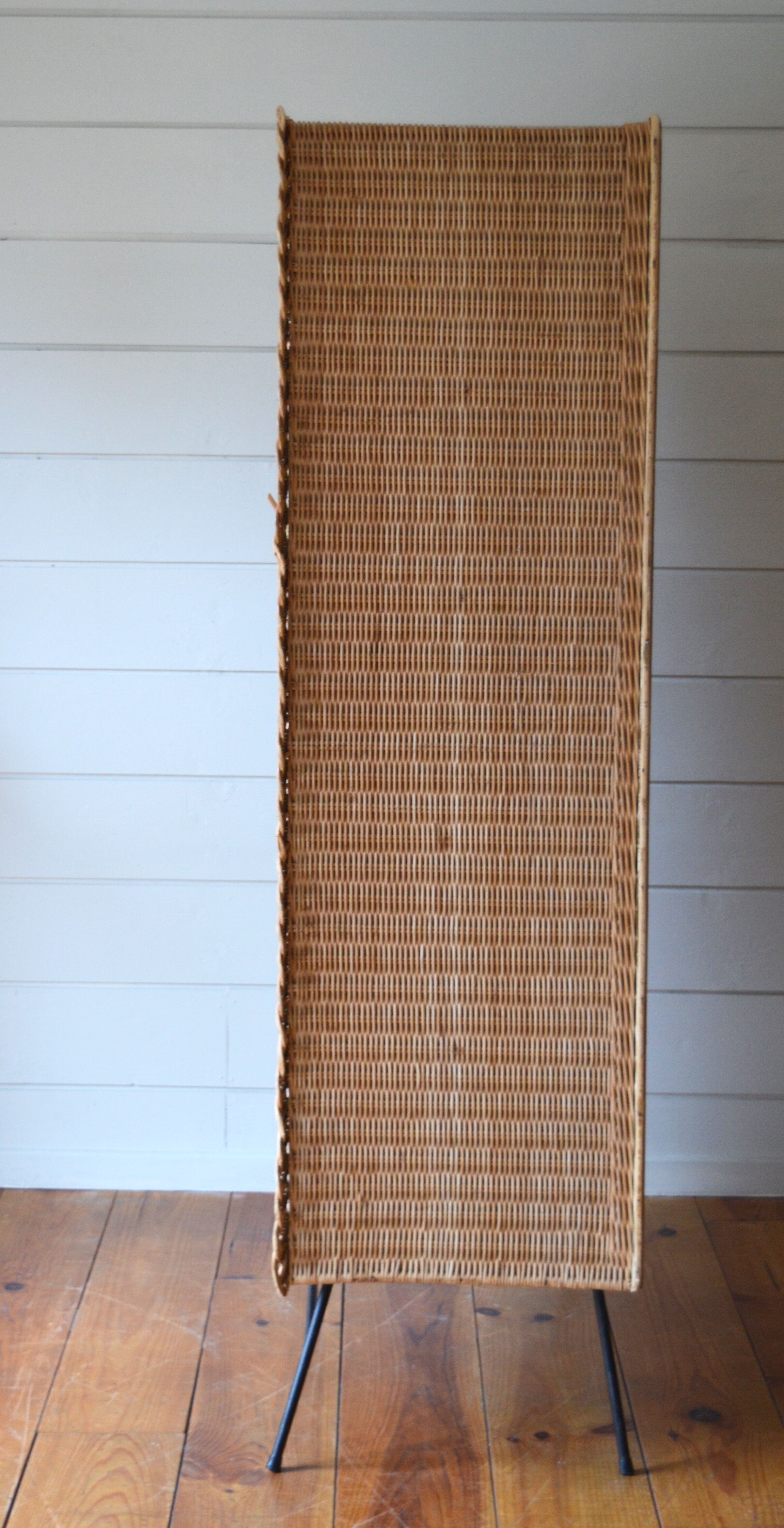 Rattan and wicker cabinet