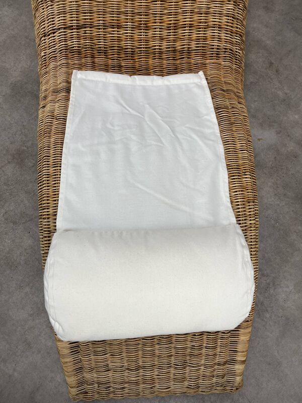 Chaise longue Karlskrona par Karl Malmvall pour Ikéa, rotin