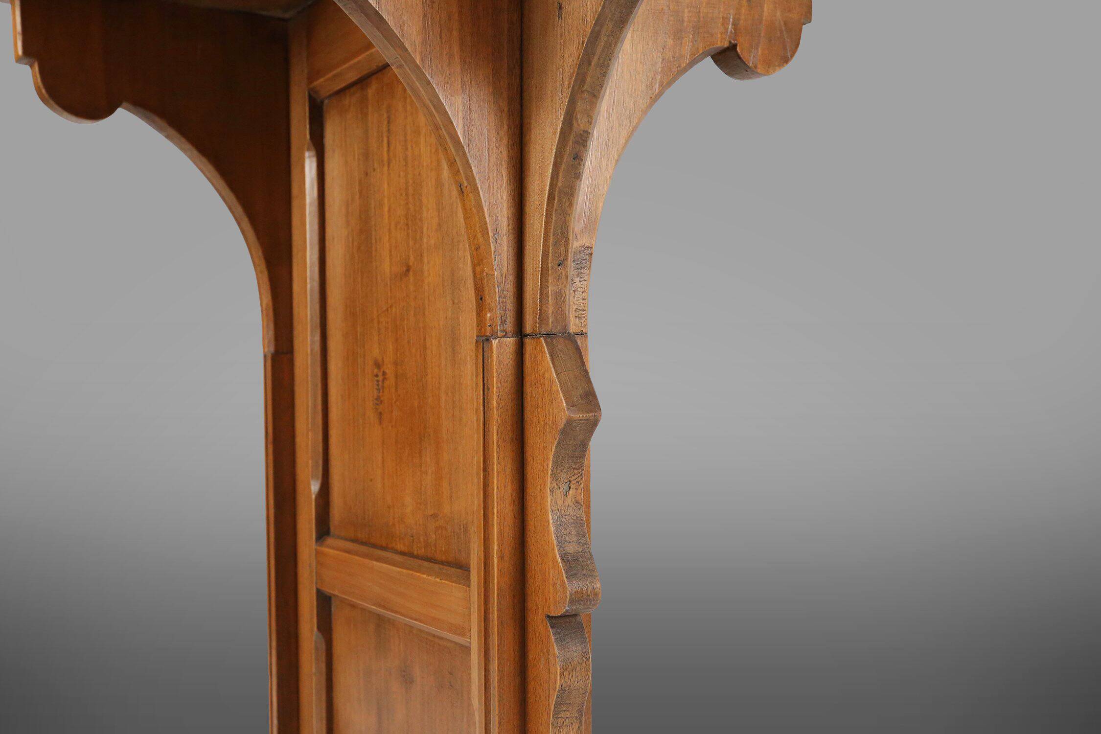 Church Console in solid wood, France ca. 1900