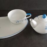 Teapot and cup on tray