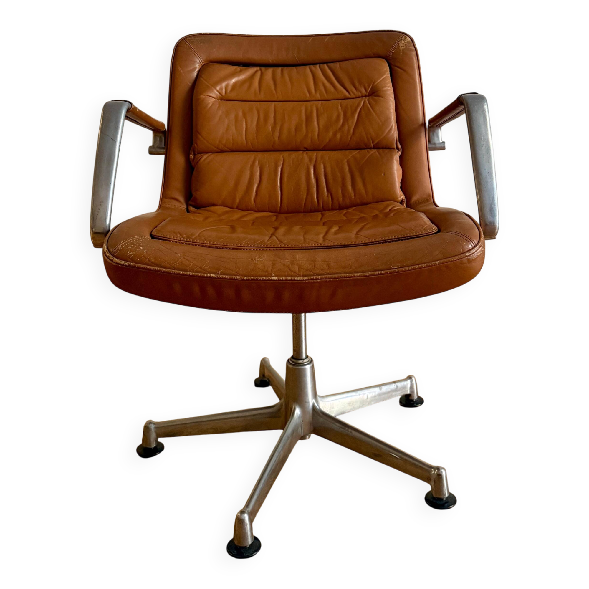 Leather chair by Jorgen Kastholm for Kusch & Co. 1970s.