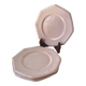 Lot de 4 assiettes à dessert octogonales roses pâles années 50