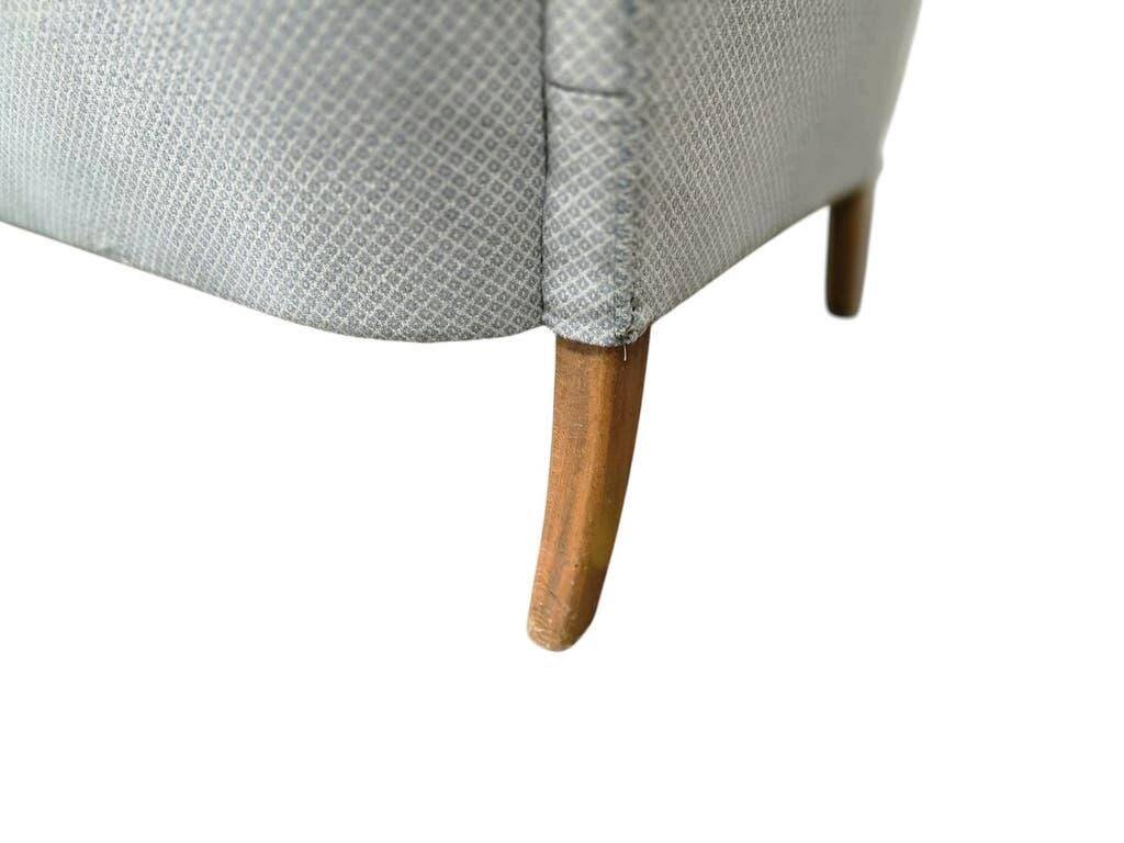 Light blue vintage corner sofa