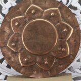 Ancient Moroccan copper tray