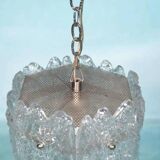 Orrefors Vintage Glass Suspension, Space Age lamp by Fagerlund