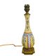 Pied de lampe vintage en porcelaine française de style chinoiserie